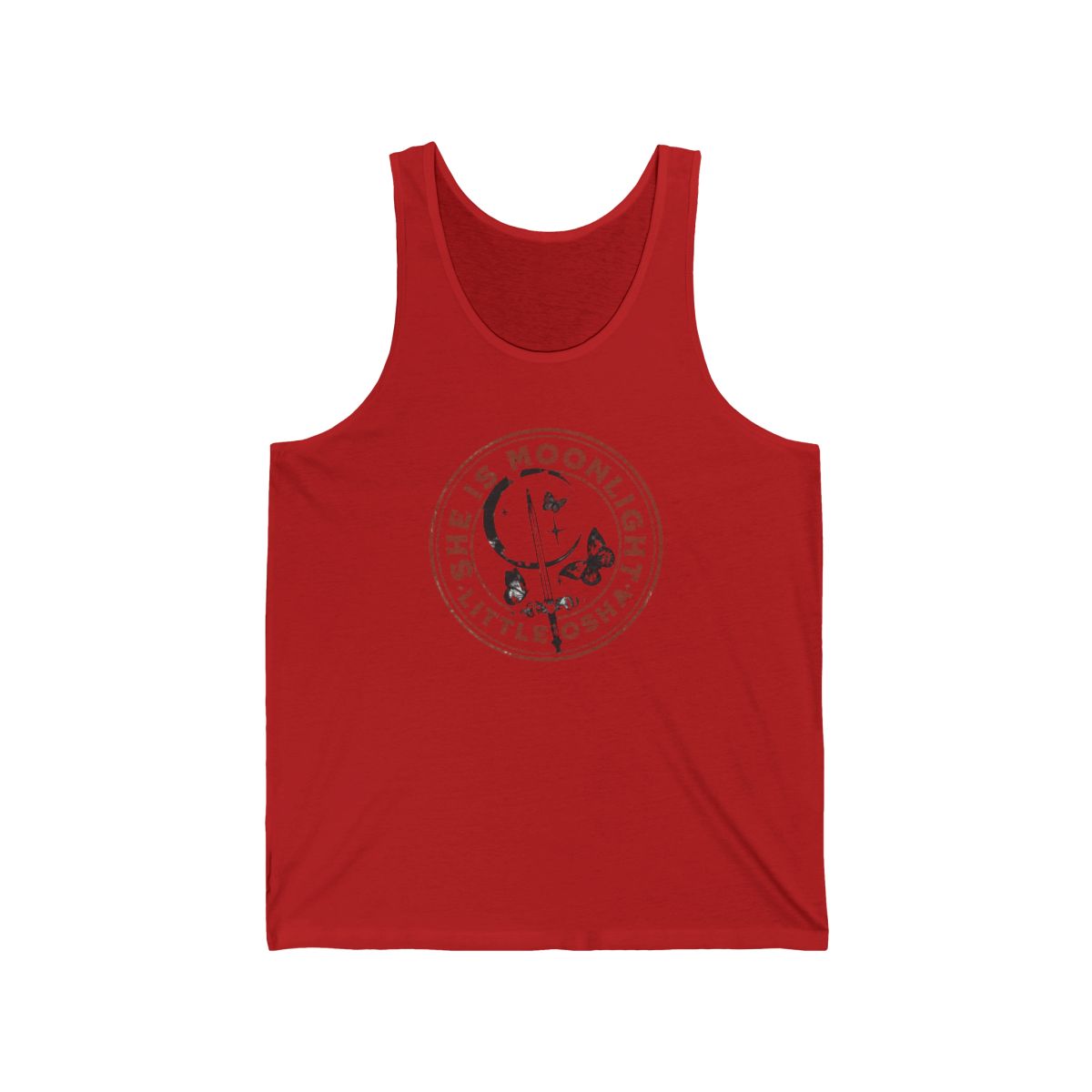 Kingfisher and Little Osha, Quicksilver, Callie Hart, Fisher Saeris Fae Romance Tank Top - alternate angle 4, merchandise
